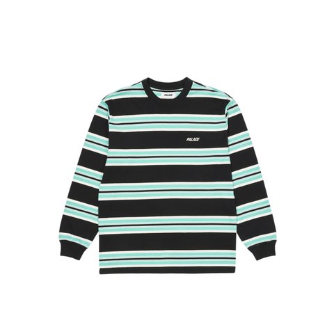 Palace STONER STRIPE LONGSLEEVE TOP BLACK - Colorway
