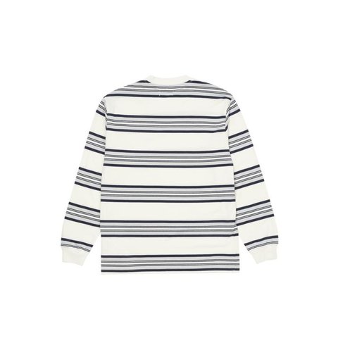 Palace STONER STRIPE LONGSLEEVE TOP WHITE