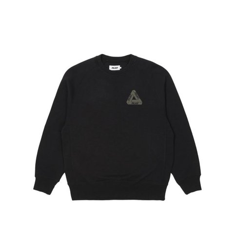 Palace TRI-FERG SLUB CREW BLACK
