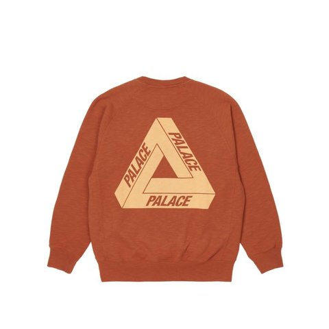 Palace TRI-FERG SLUB CREW RUST