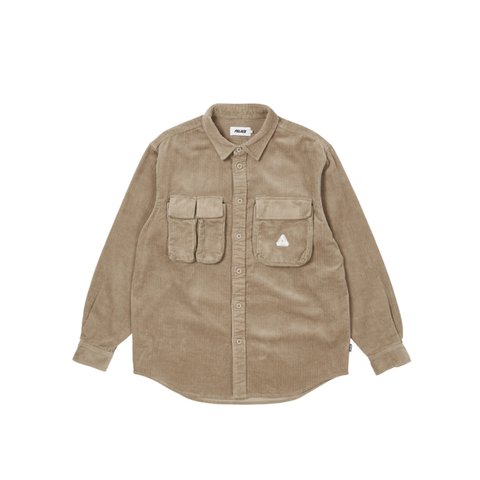 Palace CARGO CORD SHIRT STONE - Colorway