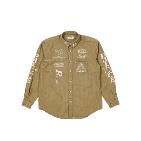 Palace RODEO SHIRT BROWN - Colorway