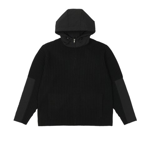 Palace MARINE ZIP HOOD KNIT BLACK - Colorway