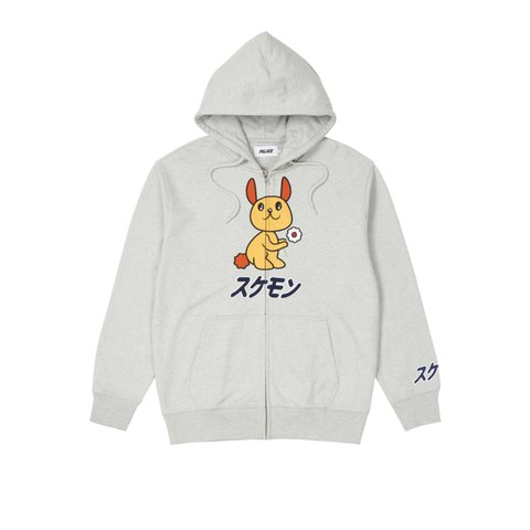 Palace CUTE ZIP HOOD GREY MARL - Colorway