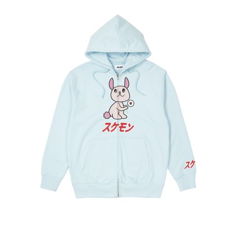 Palace CUTE ZIP HOOD LIGHT BLUE - Colorway
