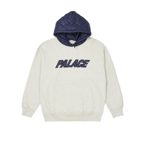 Palace BAFFLED HOOD GREY MARL - Colorway
