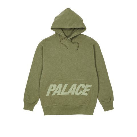 Palace PAL POCKET SLUB HOOD OLIVE - Colorway