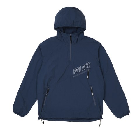 Palace SLANT ZIP SHELL JACKET BLUE - Colorway