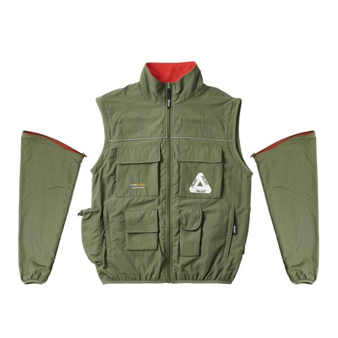 Palace CORDURA RS ZIP OFF JACKET OLIVE - Colorway