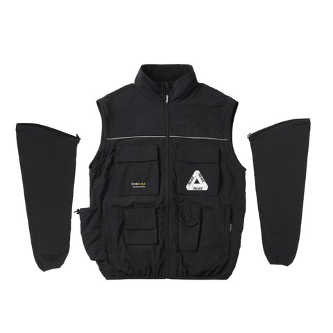 Palace CORDURA RS ZIP OFF JACKET BLACK - Colorway