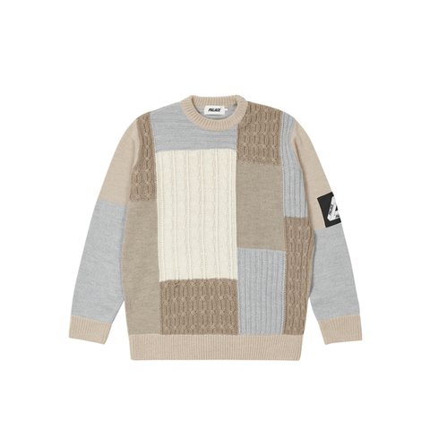 Palace CABLE PATCHWORK KNIT MULTI - Colorway