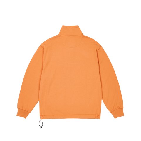 Palace 1/4 ZIP WASHED FUNNEL TIGER ORANGE - Colorway