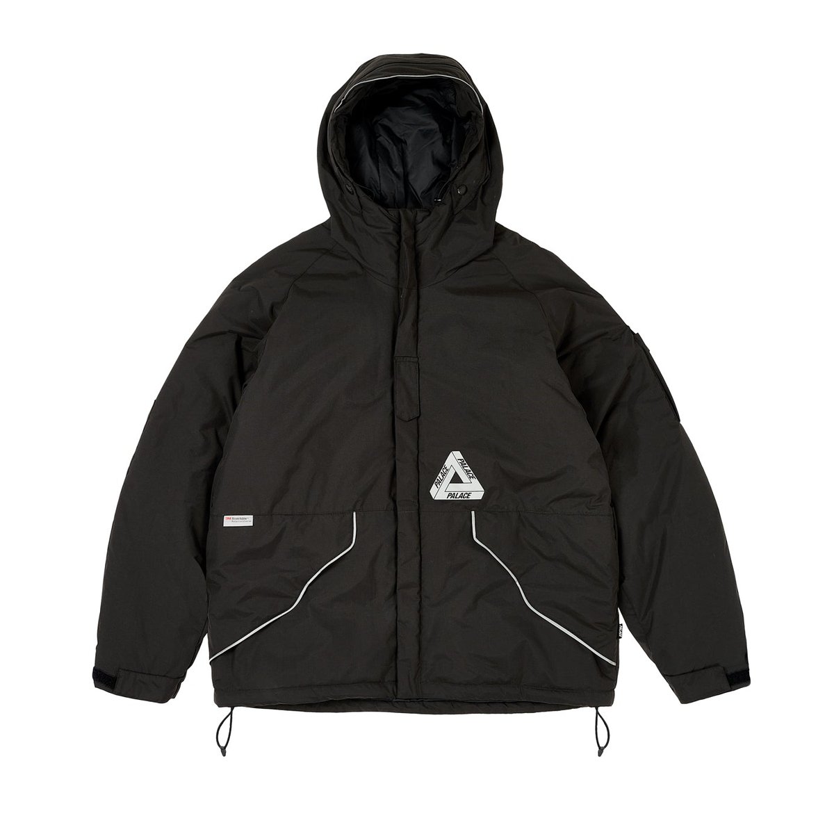 Palace P-TECH HOODED JACKET BLACK (Winter 2023) - €298.00