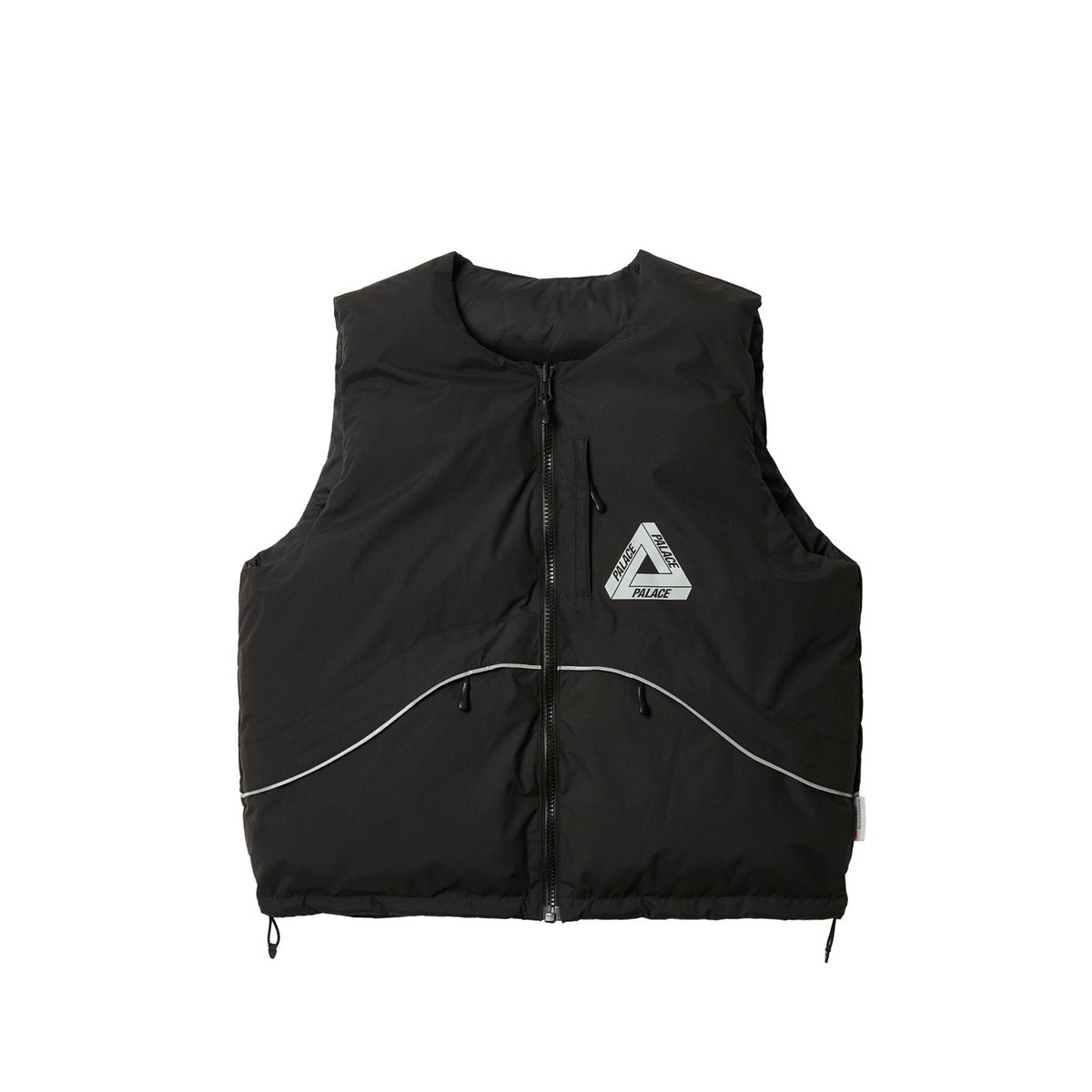 Palace P-TECH REVERSIBLE PUFFA VEST BLACK (Winter 2023) - $268.00
