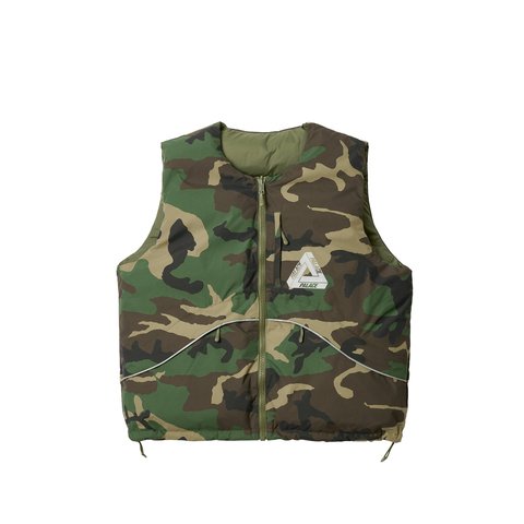 Palace P-TECH REVERSIBLE PUFFA VEST CAMO - $268.00