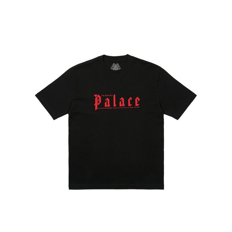 Palace KITANO T-SHIRT BLACK (Winter 2023) - $48.00
