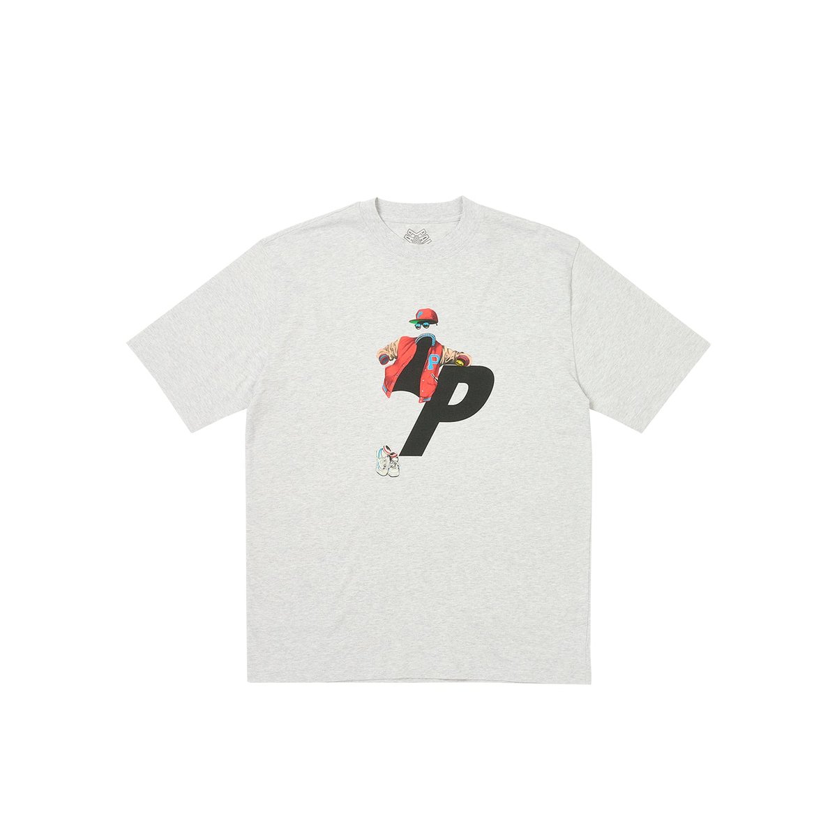 Palace TRANSPARENCY T-SHIRT GREY MARL (Winter 2023) - $48.00