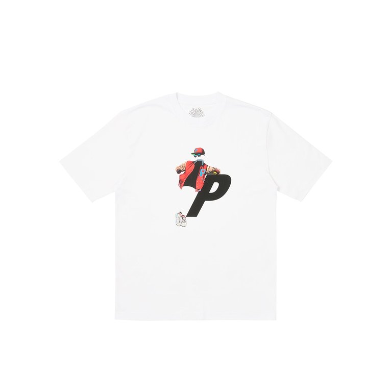 Palace TRANSPARENCY T-SHIRT WHITE (Winter 2023) - $48.00