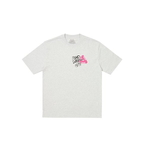 Palace DEREK GARAGE T-SHIRT GREY MARL - Colorway