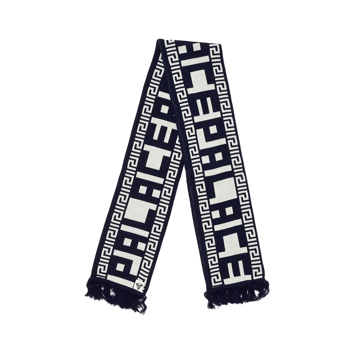 Palace MAJOR FRET SCARF NAVY / CREAM (Winter 2023) - $68.00