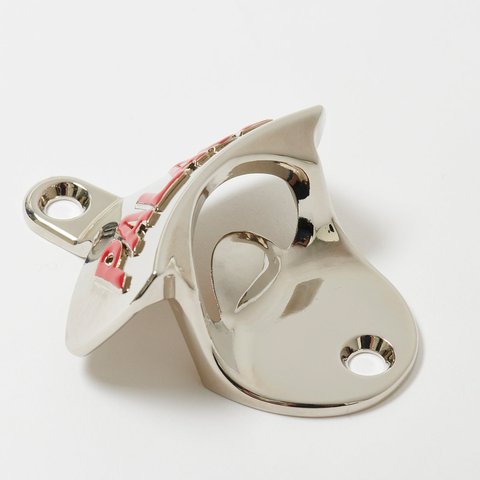 Palace METAL WALL MOUNTED BOTTLE OPENER SILVER / RED - Colorway