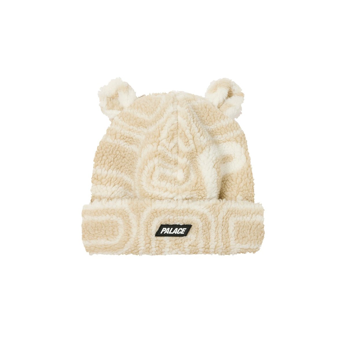 Palace JOYREX FLEECE EARS BEANIE STONE (Winter 2023) - €48.00