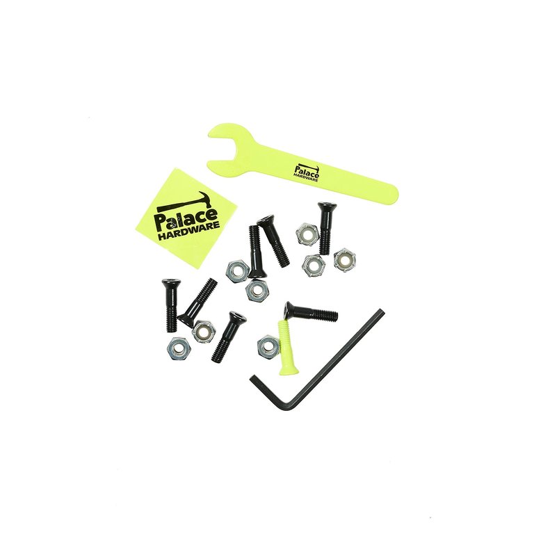 Palace PALACE HARDWARE ALLEN BOLTS SAFETY YELLOW / BLACK (Winter 2023) - $8.00