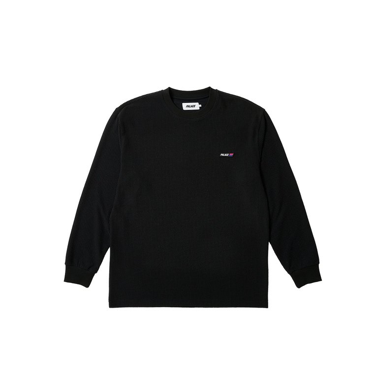 Palace GRID THERMAL LONGSLEEVE BLACK (Winter 2023) - $88.00