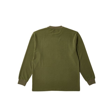 Palace GRID THERMAL LONGSLEEVE DARK GREEN / LIGHT GREEN - Colorway