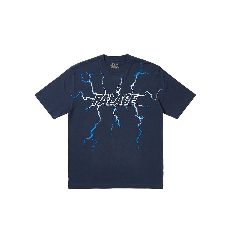 Palace FULLY CHARGED T-SHIRT NAVY (Winter 2023) - $48.00