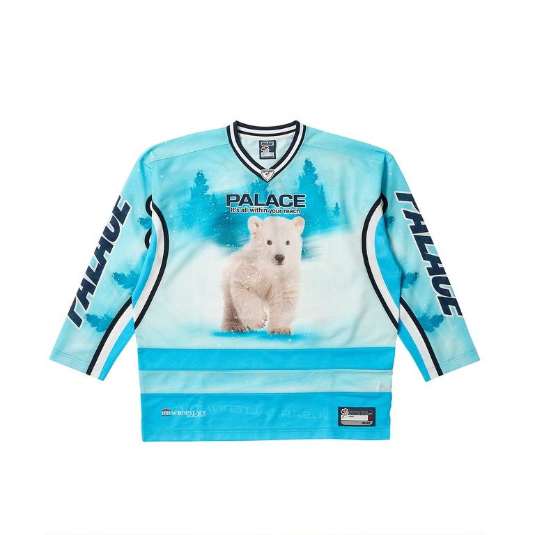 Palace BRIGHTER ALTERNATIVE HOCKEY JERSEY BLUE (Winter 2023) - $158.00