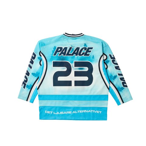 Palace BRIGHTER ALTERNATIVE HOCKEY JERSEY BLUE - Colorway
