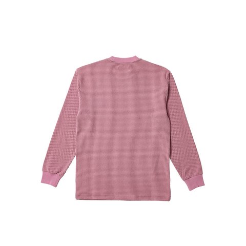Palace GRID THERMAL LONGSLEEVE BROWN / MAUVE - Colorway