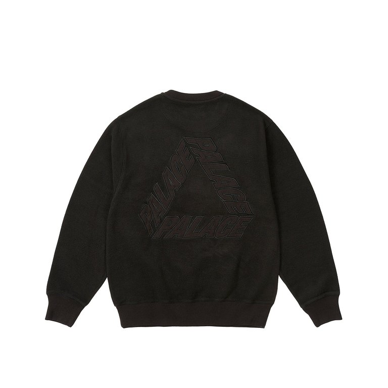 Palace REVERSE P-3 CREW BLACK (Winter 2023) - $138.00