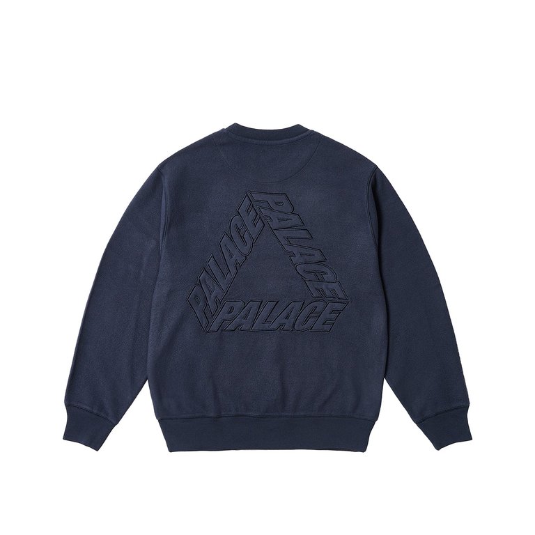Palace REVERSE P-3 CREW NAVY (Winter 2023) - $138.00