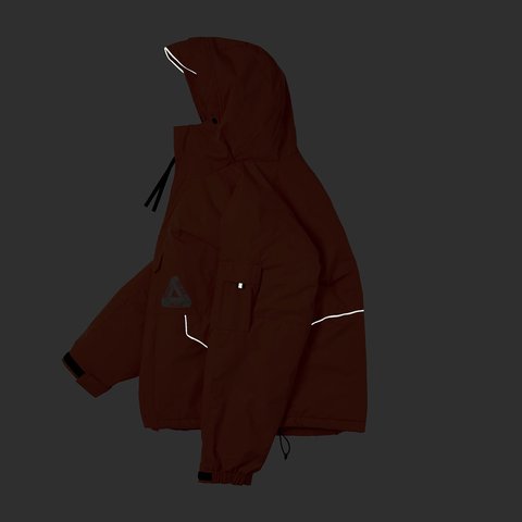 Palace P-TECH HOODED JACKET ORANGE - Colorway