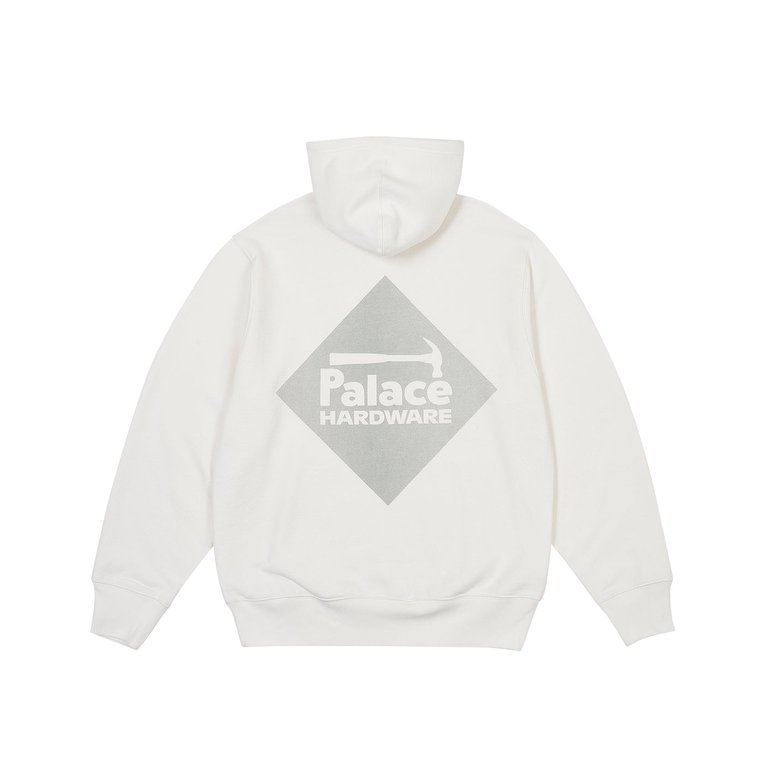 Palace PALACE HARDWARE HOOD WHITE (Winter 2023) - $158.00