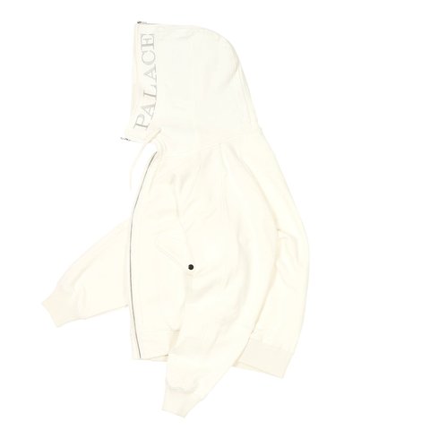 Palace SPLIT HOOD BOMBER SWEAT WHITE - Colorway