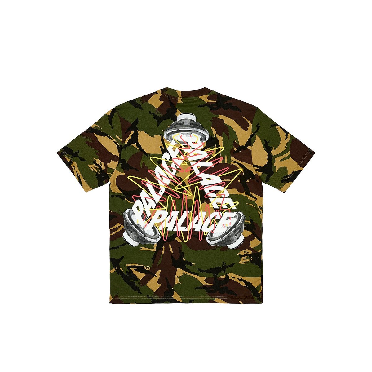 Palace SPEAKER P-3 T-SHIRT WOODLAND CAMO (Winter 2023) - $48.00