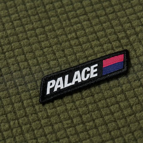 Palace GRID THERMAL LONGSLEEVE DARK GREEN / LIGHT GREEN - Colorway