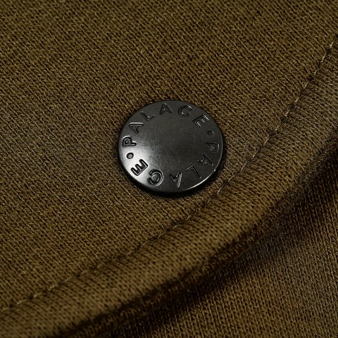 Palace SPLIT HOOD BOMBER SWEAT OLIVE - Colorway