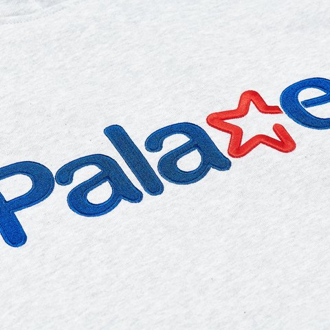 Palace SIGNATURE HOOD GREY MARL - Colorway