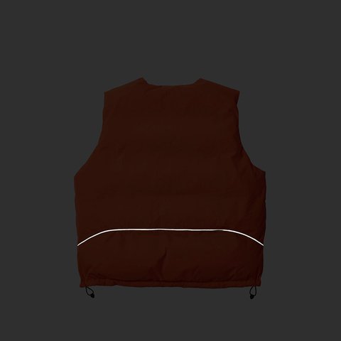 Palace P-TECH REVERSIBLE PUFFA VEST ORANGE - Colorway