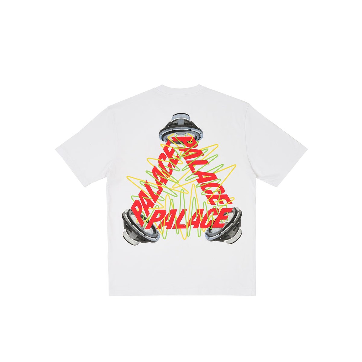 Palace SPEAKER P-3 T-SHIRT WHITE (Winter 2023) - $48.00