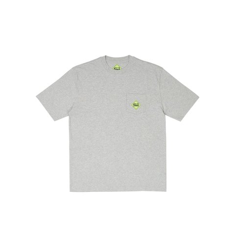 Palace PALACE HARDWARE POCKET T-SHIRT GREY MARL - $48.00