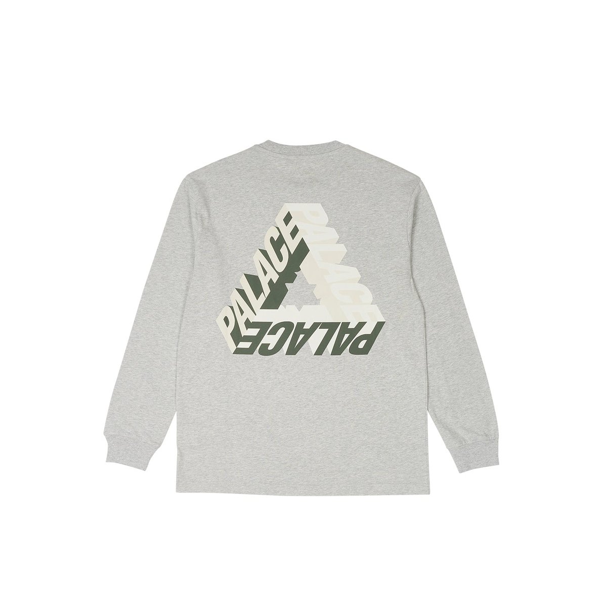 Palace P-3D LONGSLEEVE GREY MARL (Winter 2023) - €58.00