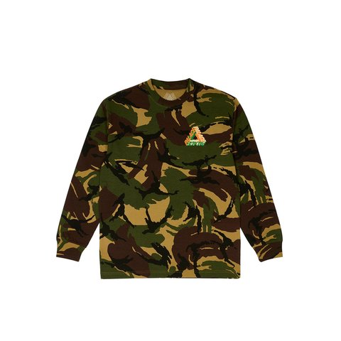 Palace P-3D LONGSLEEVE WOODLAND CAMO - Colorway