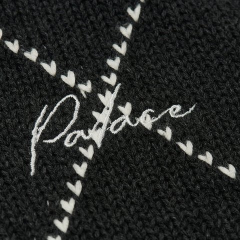 Palace ARGYLE KNIT VEST BLACK / GREY - Colorway