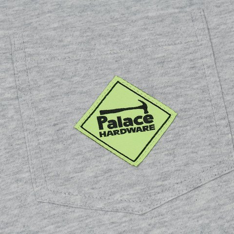Palace PALACE HARDWARE POCKET T-SHIRT GREY MARL - Colorway