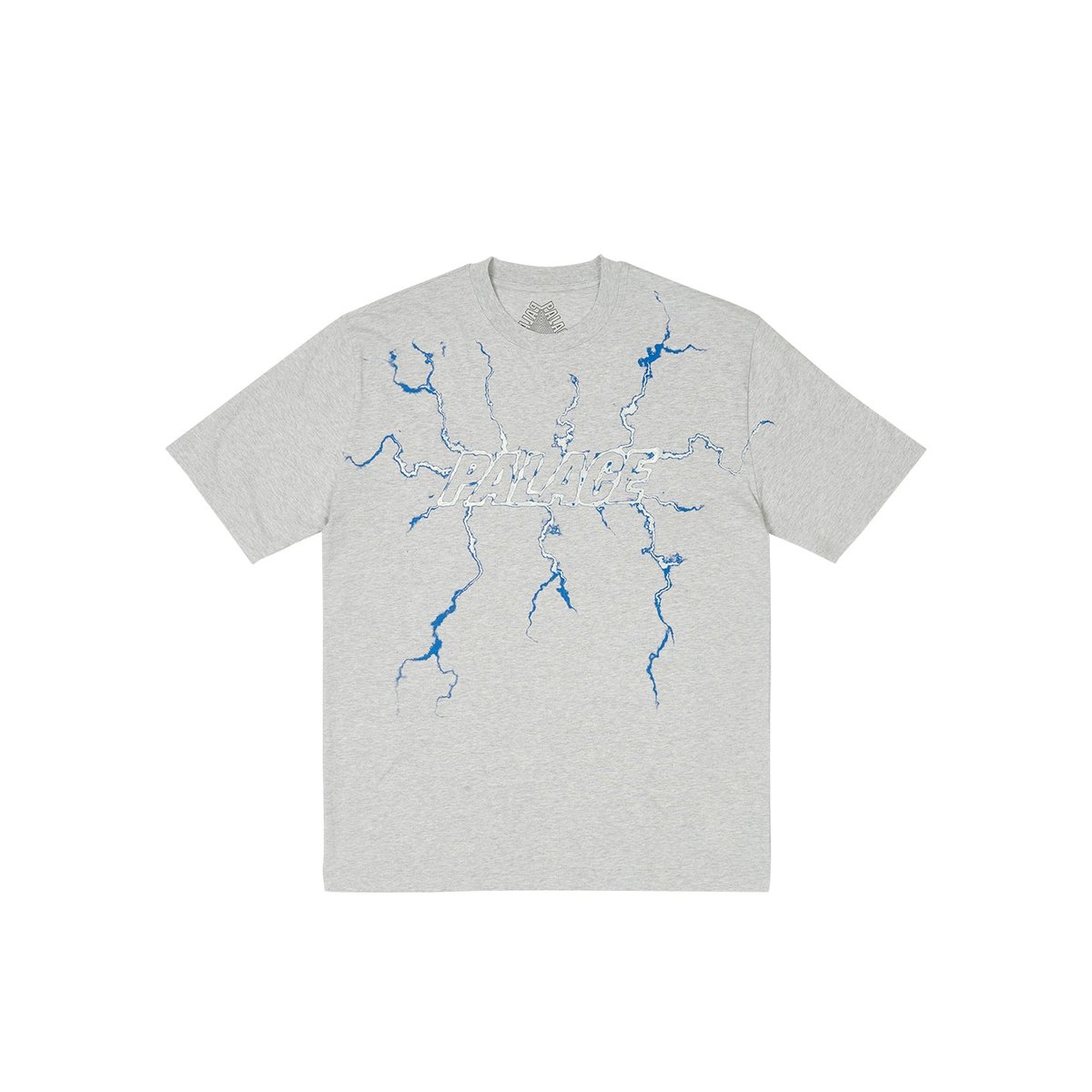Palace FULLY CHARGED T-SHIRT GREY MARL (Winter 2023) - $48.00